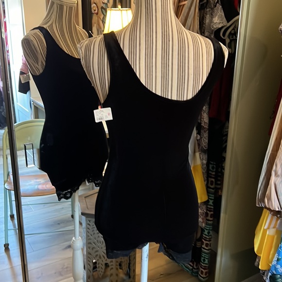 🔥1 hour sale. Victoria’s Secret, black shorts romper, lace on bottom - Picture 12 of 14